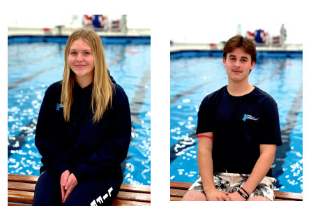 Lifeguards Helaina Anderson<br />
and Gabriel Fingas.<br />
