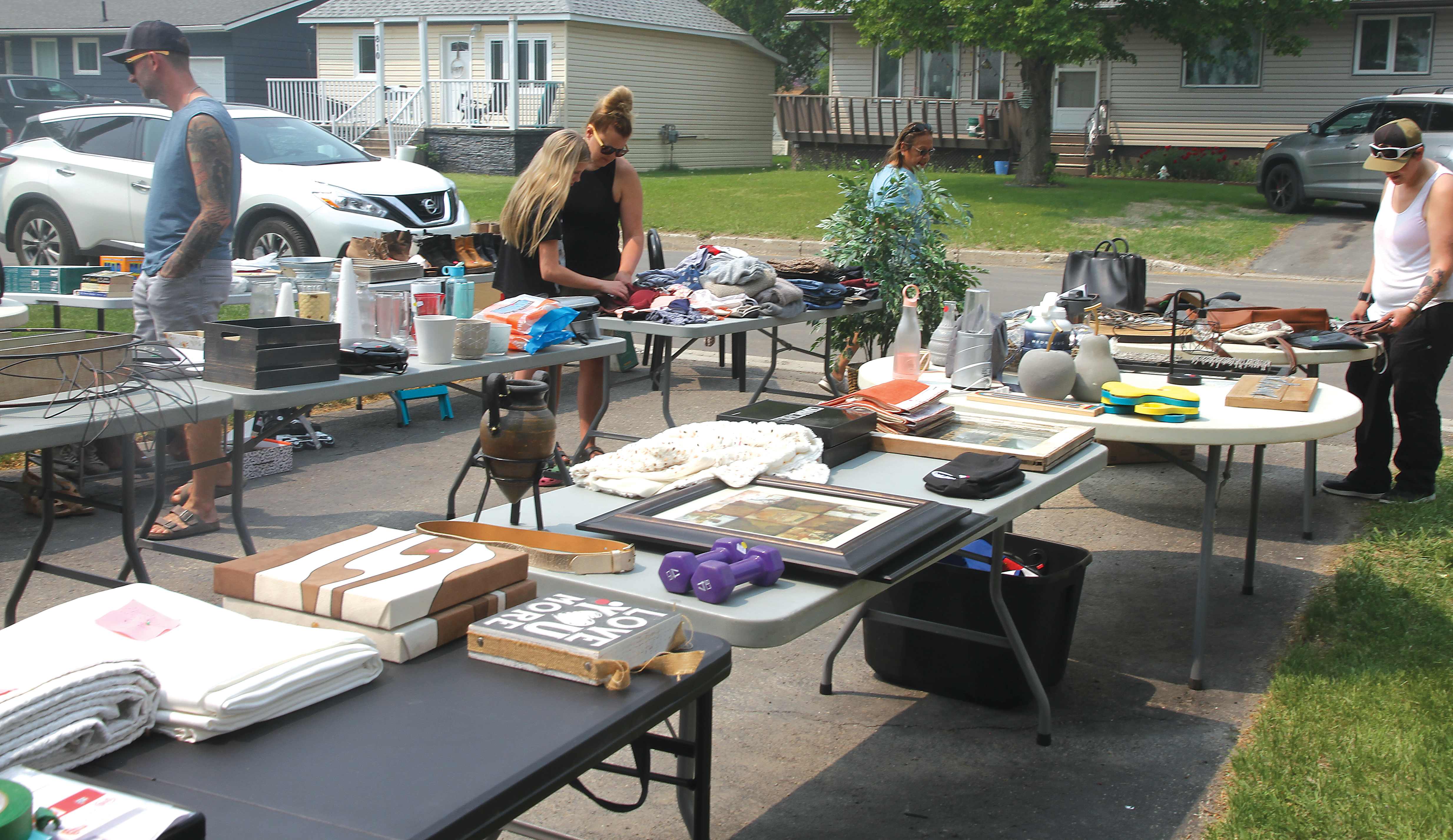The town-wide garage sale in Moosomin last year.