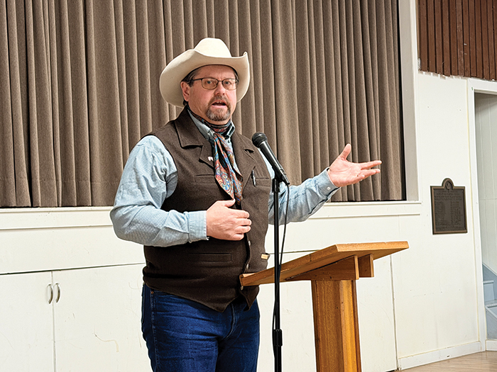 Chad Ross, Chair of Saskatchewan Cattle Association.<br />
