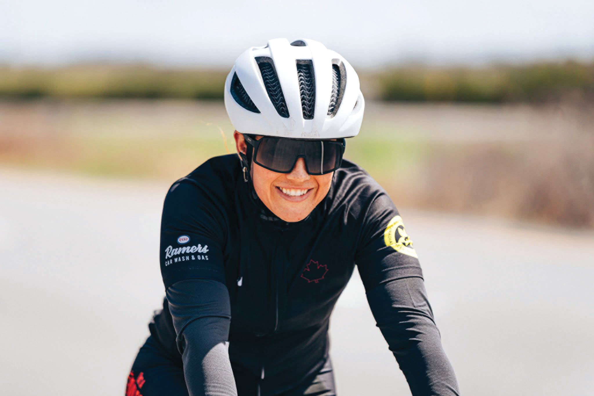 Mady Kennedy of Beausejour, Manitoba is biking across Canada to raise money for the Canadian Cancer Society.<br />