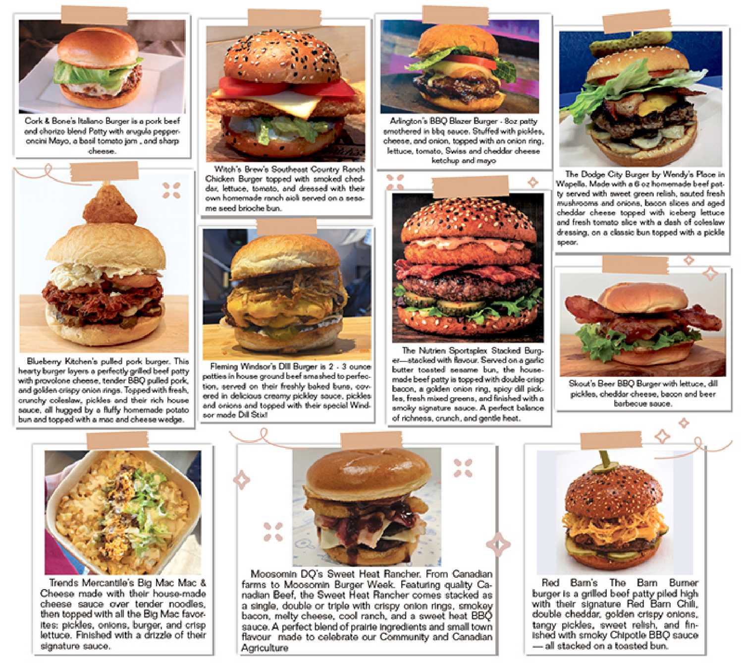 11 local restaurants offering unique burgers during Burger Week