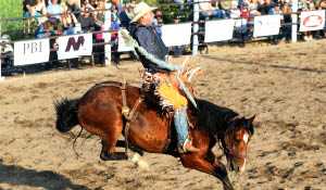 Bulls and Broncs Rodeo, Moosomin through the ages Chamber of Commerce Parade July 11
